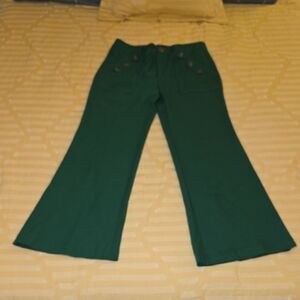 Corey Lynn Calter Emerald Green Wide Leg Pants
